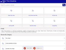 Tablet Screenshot of metrowipers.com